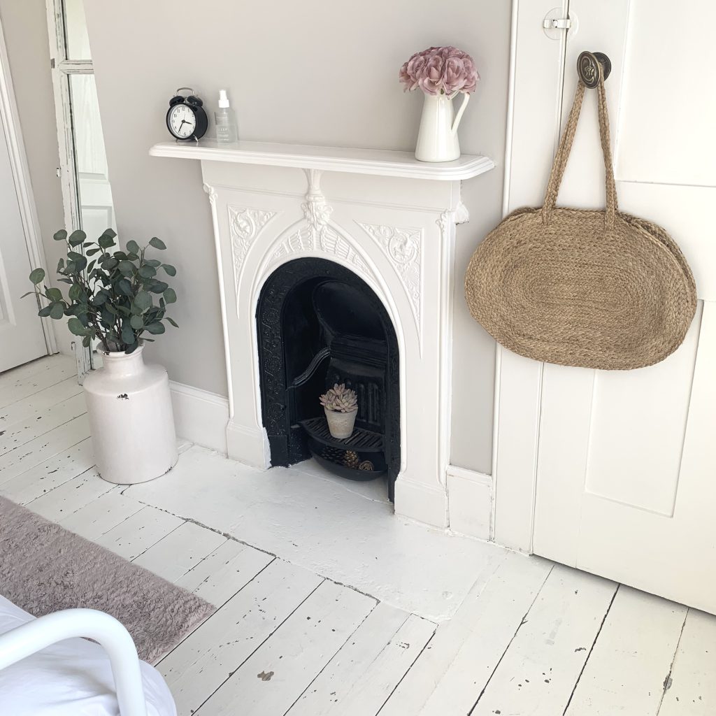 a picture of the fireplace in the front bedroom of the house in deal, a holiday cottage to rent in deal kent