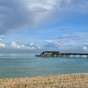 picture of Deal pier on s blue sky and blue sea day as taken by The House in Deal
